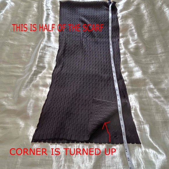 RIBBED KNIT SWEATER WITH MATCHING SCARF, BLACK, SZ 1X, SOFT FABRIC, LONG SLEEVES - Picture 11 of 16